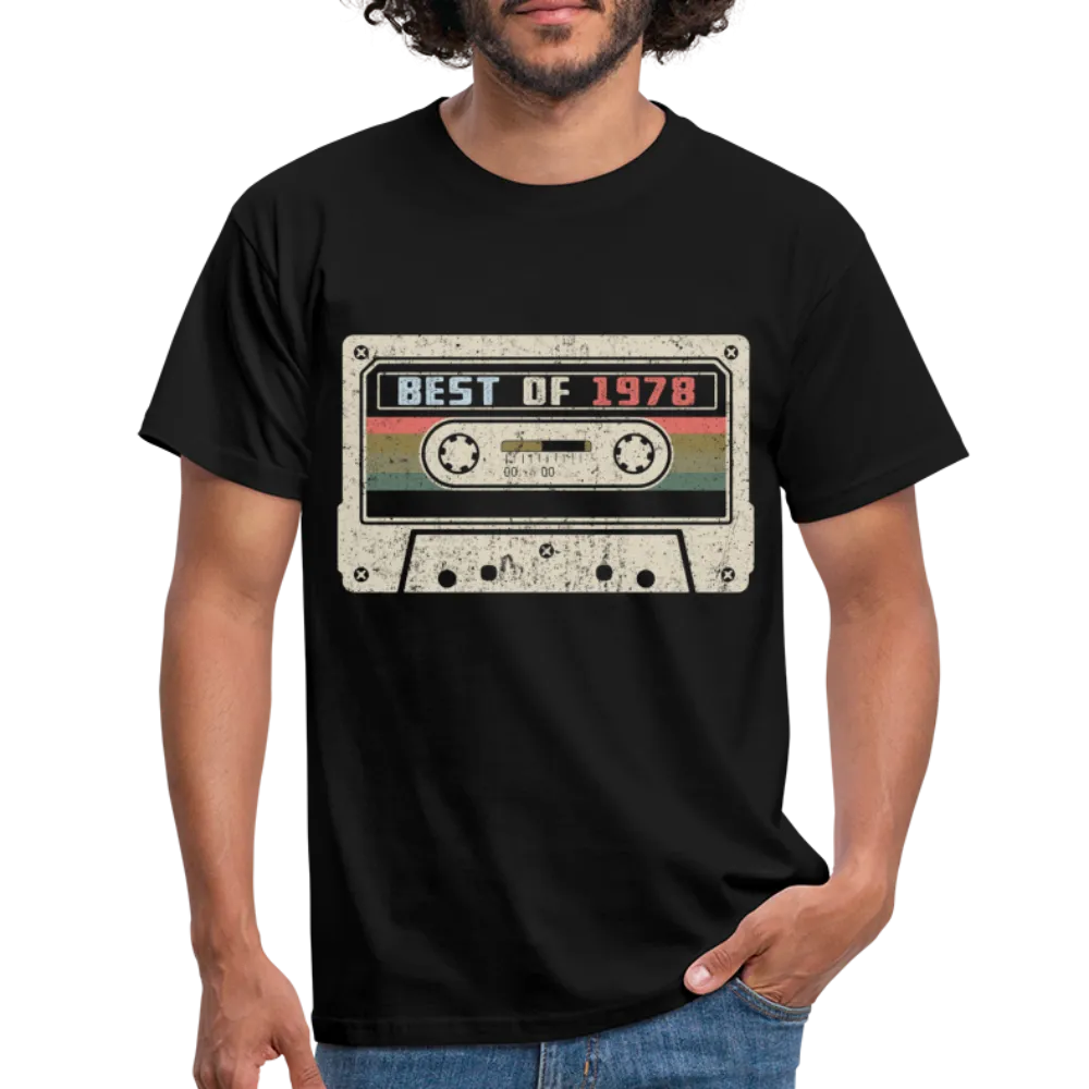 1978 Geburtstags Shirt Vintage Kassette Best of 1978 Geschenk T-Shirt