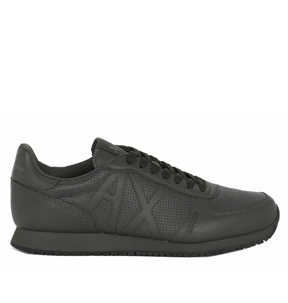ARMANI EXCHANGE AIX Herren Men Sneaker Schuhe Shoes Grün Green Leder
