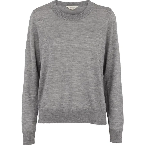 Basic Apparel Damen Pullover Vera light grey