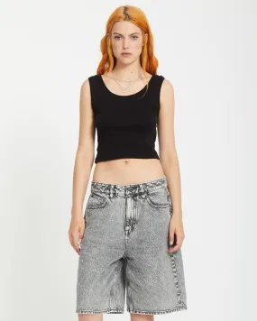 Beeggy Denim Shorts - GREY VINTAGE