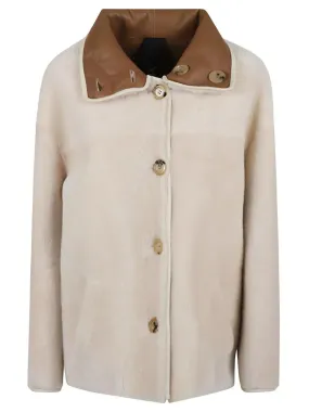 Blancha  Luxurious Shearling Jackets Neutrals 