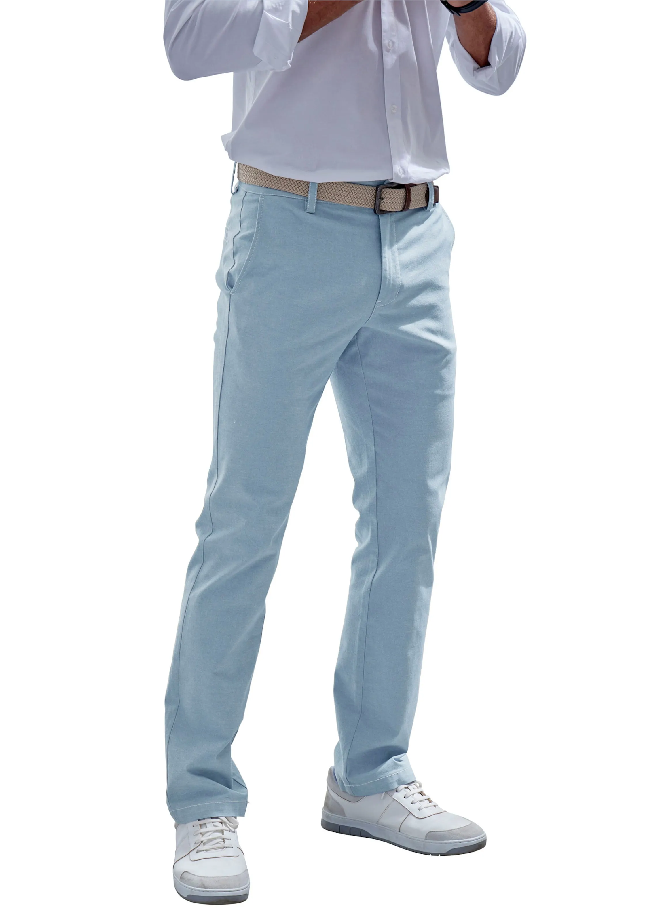 Chinohose in hellblau