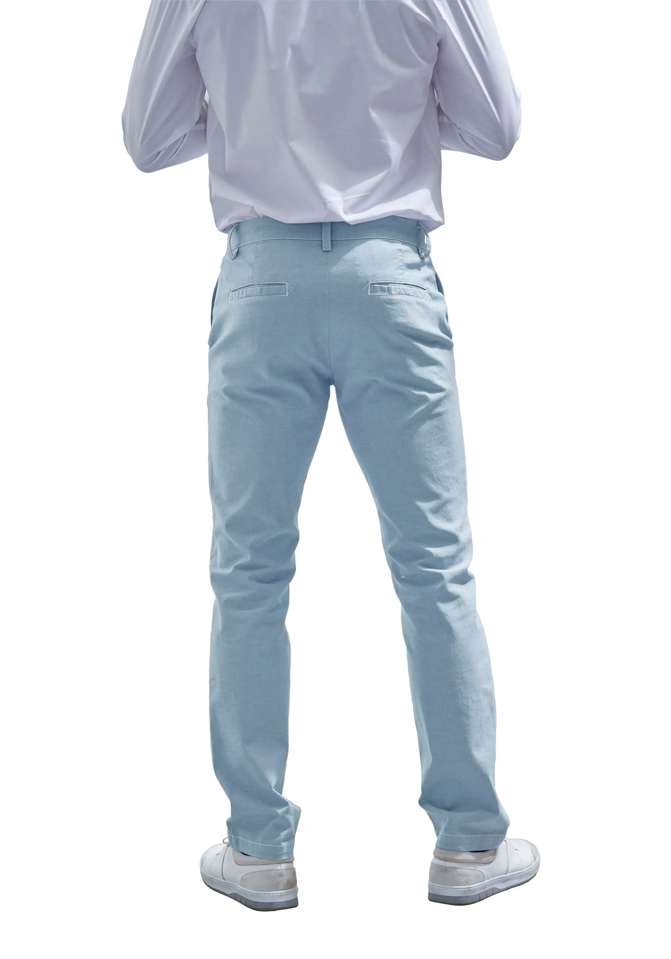 Chinohose in hellblau