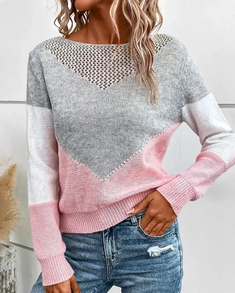 Ellinor - Pullover - Schick/Elegant - Grau / Vielseitiges Design - All