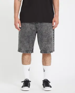 Freazy Loose Elasticated Waist 22 Shorts - LIGHT ACID BLACK