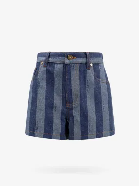 Kurze Hosen FENDI Striped Denim Shorts FLP839AS8JF0QB0