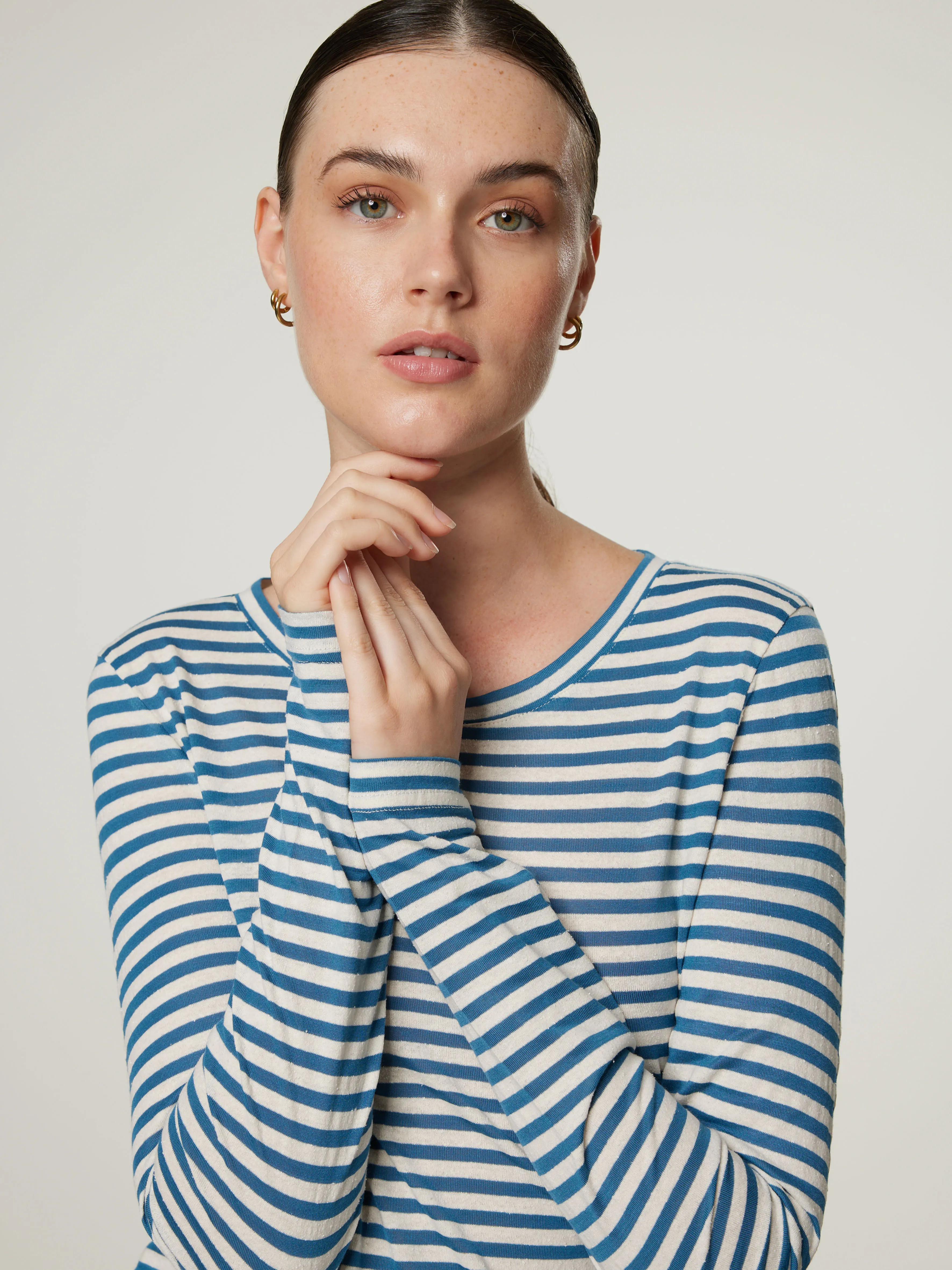 Langarmshirt mit Seide PIPPA