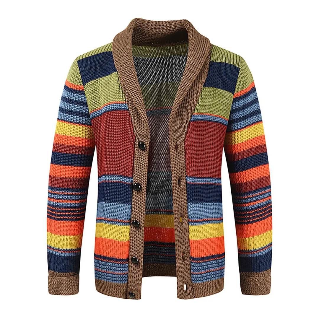 Ludwig | Herren Premium-Woll-Cardigan mit Knöpfen und V-Ausschnitt – V