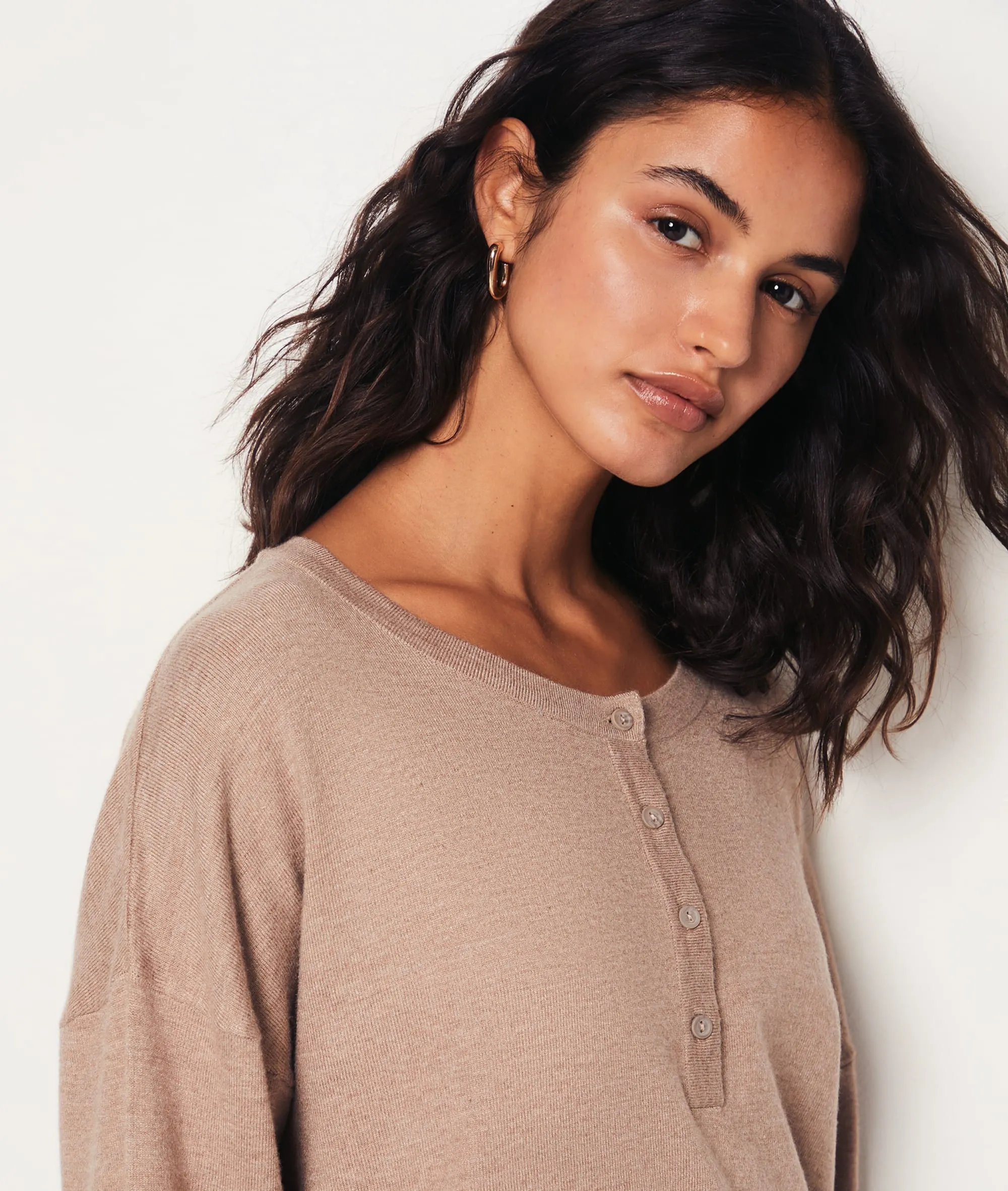 Pullover mit Knopfdetails VISCOSE