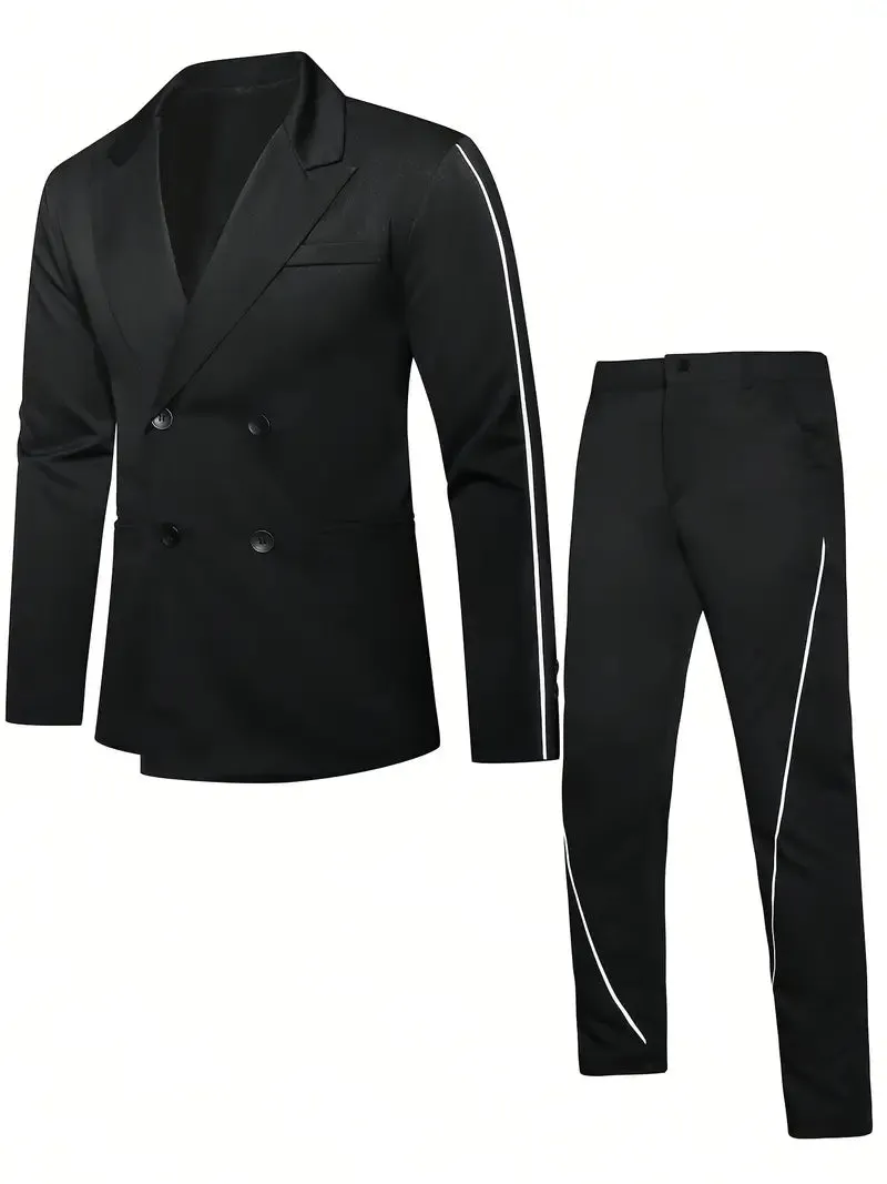 Zweireihige Anzugsjacke & Anzughose Anzug